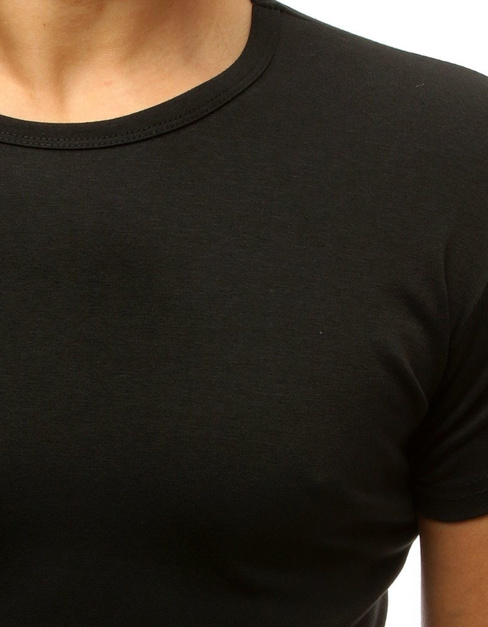 Herren T-Shirt einfarbig schwarz Dstreet RX2572