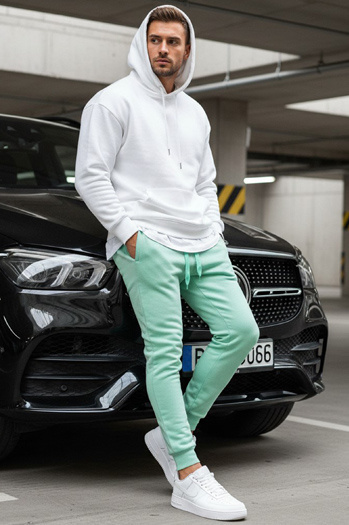 Herren Sporthose Minzegrün Dstreet UX3371