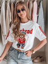 Damen Oversize-Teddybär T-Shirt FUNTED weiß Dstreet RY2850