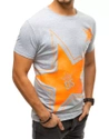 Herren T-shirt mit Aufdruck Hellgrau Dstreet RX4361