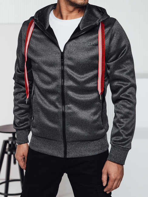 Herren Kapuzenpulli dunkelgrau Dstreet BX5859