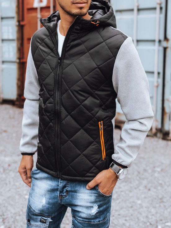 Herren Übergangssportjacke grau Dstreet TX2812z