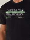 Herren T-shirt mit Aufdruck Farbe Schwarz DSTREET RX5437