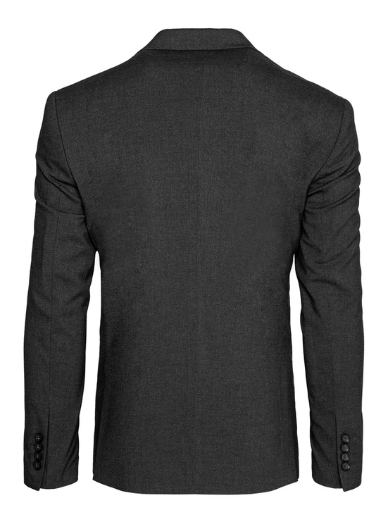 Einreihiger dunkelgrauer Blazer für Herren Dstreet MX0617