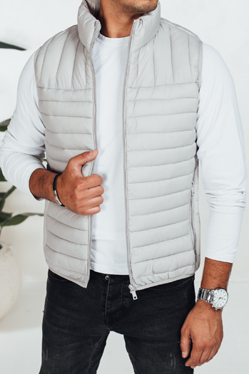 Herren Steppweste hellgrau Dstreet TX5080