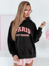 Damen-Kapuzenpullover PARISSIA schwarz Dstreet BY1453