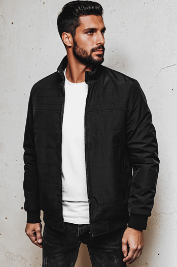 Herren Übergangsjacke schwarz Dstreet TX5005