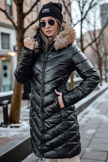 Damen Steppwinterjacke BELLATRIX schwarz Dstreet TY4581
