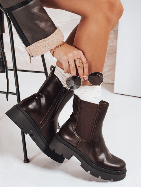 Frauen braune Stiefel Dstreet ZY1208