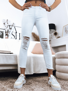 Damen Jeans mit Löchern MELAN Farbe Weiß DSTREET UY1366_3