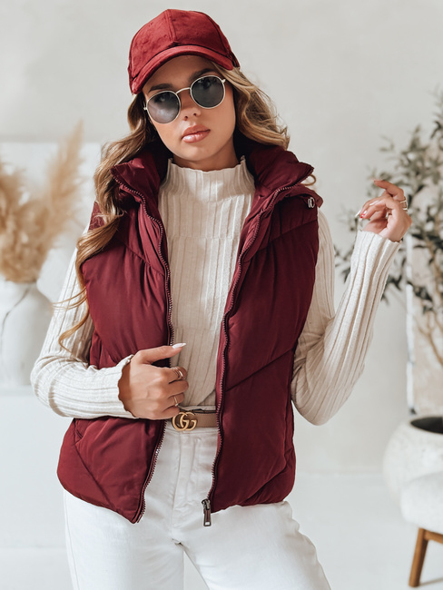 Damen Steppweste LIKEHUGS burgundy Dstreet TY4976