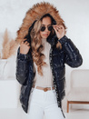 Damen Winterjacke mit Kapuze MELANI navy blau Dstreet TY4487