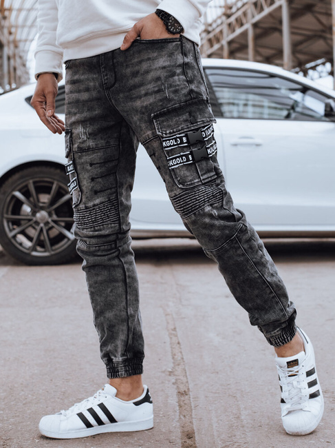 Herren Cargohosen Farbe Grau DSTREET UX4239
