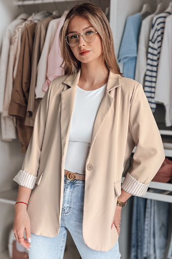 Damenjacke in Einheitsgröße RESIDAL dunkelbeige Dstreet PY0120