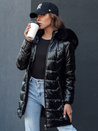 Gesteppte Damen Winterjacke mit Pelz SHINE schwarz Dstreet TY4483