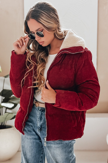 Damen Cordjacke TRENDYGLAM burgundy Dstreet TY4942