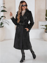Damen Wintermantel klassischer Trench schwarz Dstreet NY0762