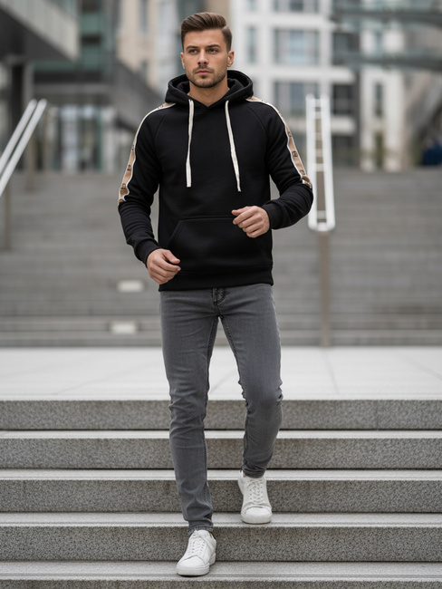 Herren Kapuzenpulli schwarz Dstreet BX5941