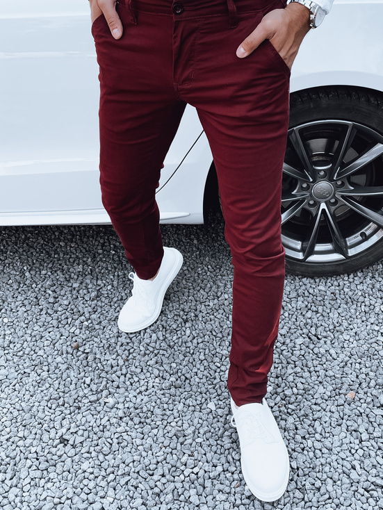 Kastanienbraune Hose für Männer Dstreet UX4343