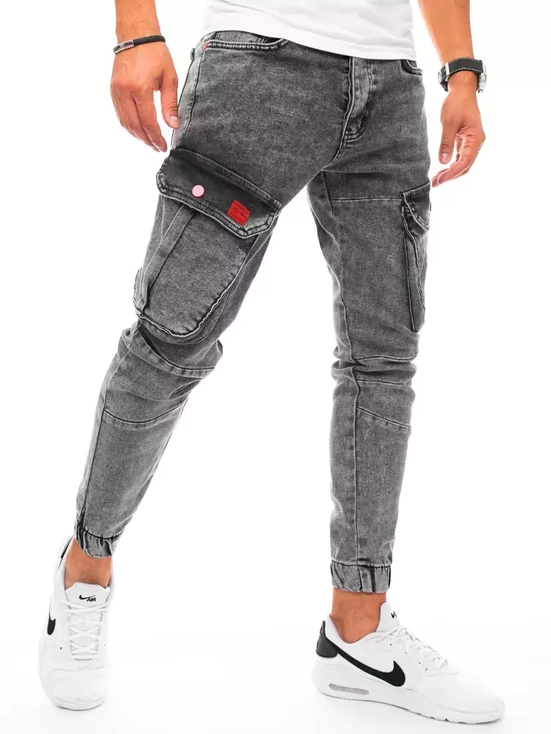 Herren Jeans Joggerhose Hellgrau Dstreet UX3255