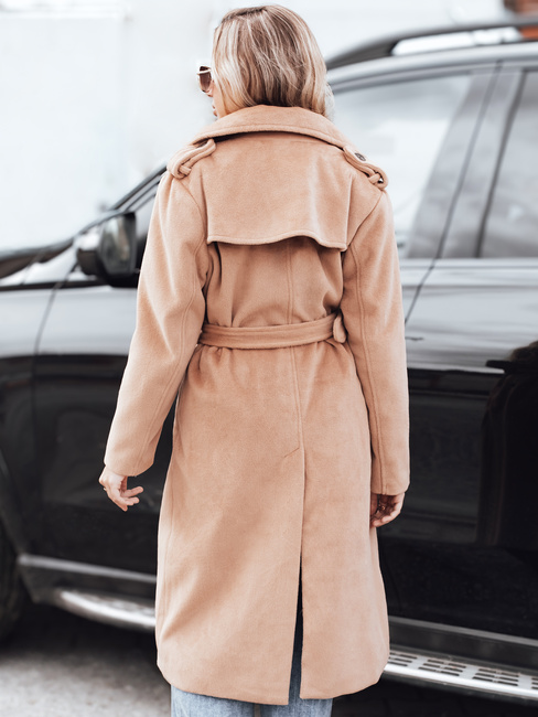Damen Wintermantel klassisch Trench camel Dstreet NY0763