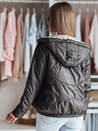 Damen Übergangs-Steppjacke mit Kapuze NIVESSO schwarz Dstreet TY4859