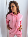 Damen Kapuzenpullover BASIC Rosa Dstreet BY0174z