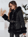 CITYGLANCE Damen Winterjacke mit Kunstfell schwarz Dstreet TY5045