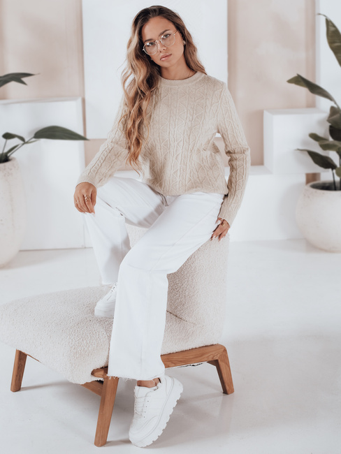 BRAVINA Damen Pullover beige Dstreet MY2529