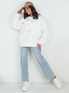 Damen Sweatshirt in Übergröße BOWLOOP ecru Dstreet BY1263