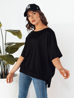 Damen Bluse mit kurze Ärmeln JOILL Farbe Schwarz DSTREET RY2473_1