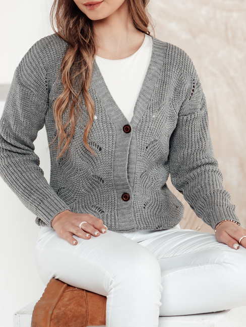 Damen KNITVIA Pullover hellgrau Dstreet MY2401