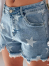 Damen Star Denim Shorts MOONSTAR blau Dstreet SY0471