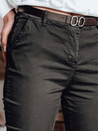 Damen Slim Fit Hose mit Gürtel LINESKA khaki Dstreet UY2576