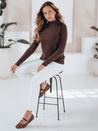 Damen Halb-Rollkragenpullover TARLENA braun Dstreet MY2481