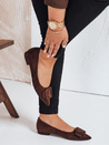 Damen Ballerinas aus braunem Wildleder Dstreet ZY1053