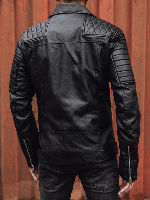 Herren Lederjacke schwarz Dstreet TX4734