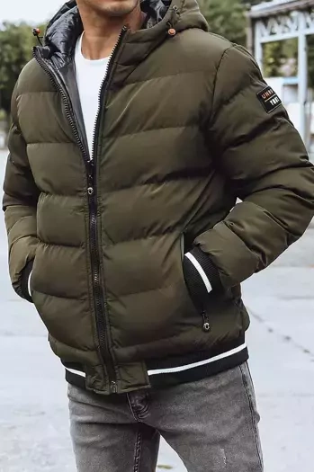 Beidseitige Herren-Winterjacke grün Dstreet TX4199