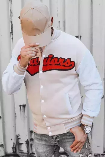 Herren Sweatshirt mit Reißverschluss Ecru DSTREET BX5432