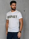 Bedrucktes Herren-T-Shirt weiß Dstreet RX5648
