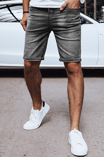 Dunkelgraue Denim-Shorts für Männer Dstreet SX2398