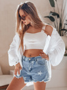 Damen Star Denim Shorts MOONSTAR blau Dstreet SY0471