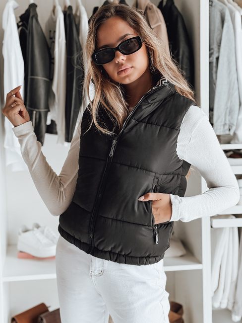 URBANELLE Damen Steppweste schwarz Dstreet TY4974