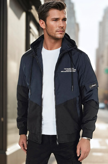 Herren Übergangsjacke mit Kapuze blau Dstreet TX5026