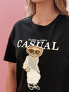 Damen-Teddybär T-Shirt MISTREET schwarz Dstreet RY2873