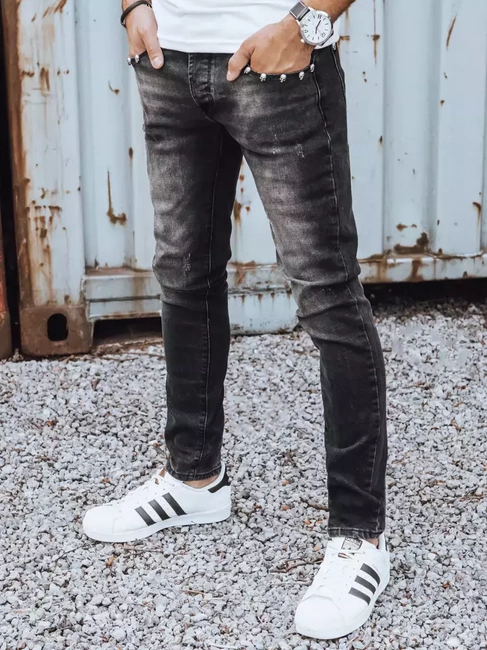 Herren Jeanshose Schwarz Dstreet UX3825