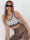 Gestreiftes Damen-Top SUNSEL weiß Dstreet RY2417
