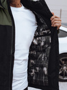 Herren Winterjacke mit abnehmbarer Kapuze schwarz Dstreet TX4903