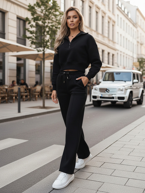 Damen Trainingsanzug Set MARINO schwarz Dstreet AY0976