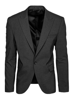 Einreihiger dunkelgrauer Blazer für Herren Dstreet MX0617_1